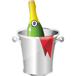 Botella de espumante