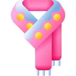 Bufanda rosa