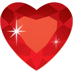 Gema rub&iacute; coraz&oacute;n