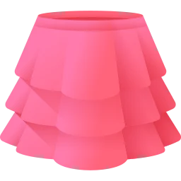 Falda rosa