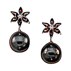 Aretes l&aacute;grima lunar