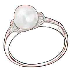 Anillo de perla