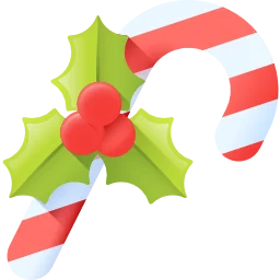 Bast&oacute;n caramelo navide&ntilde;o